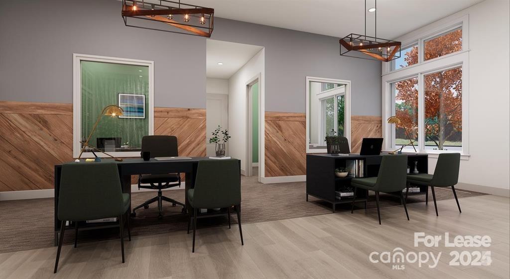 225 Rhyne Road, Unit A1 Charlotte, NC 28214 - Photo 8 of 48 a view of a dining room with furniture window and outside view