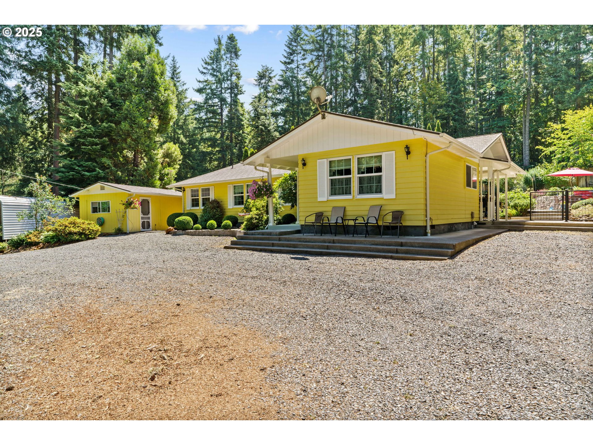 38754 Place Road Fall Creek, OR 97438 - Photo 2 of 48 a front view of a house with a yard