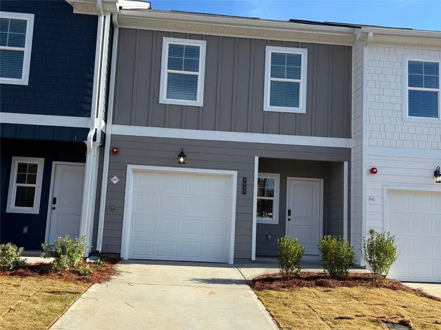 a front view of a house