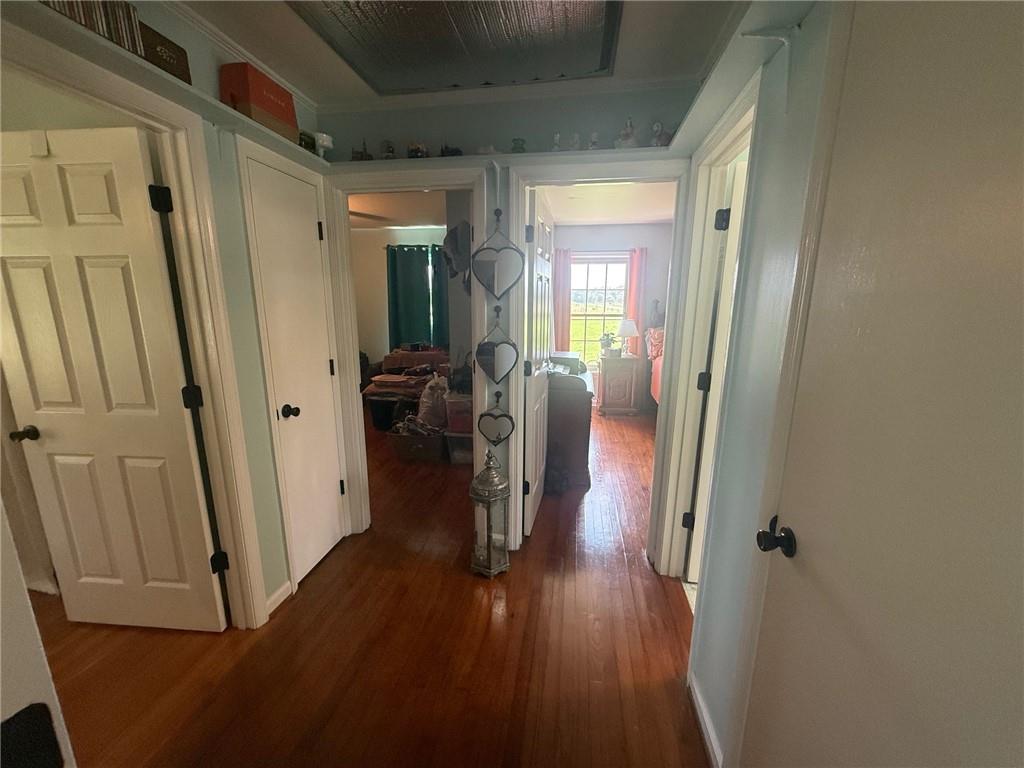 2705 Collard Valley Road Cedartown, GA 30125 - Photo 20 of 49 a view of a hallway with wooden floor and stairs