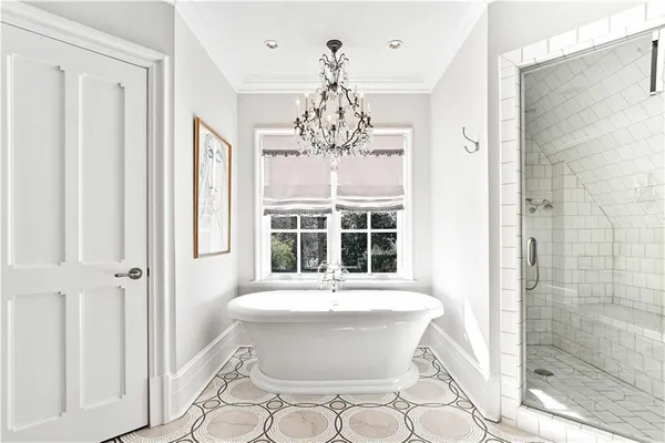 a view of a balcony with wooden floor