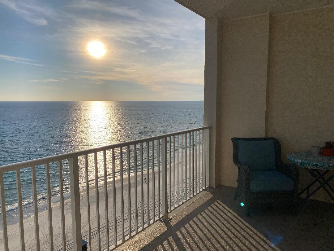14415 Front Beach Road, Unit 1305 Panama City Beach, FL 32413 - Photo 1 of 47 a view of a balcony with chair