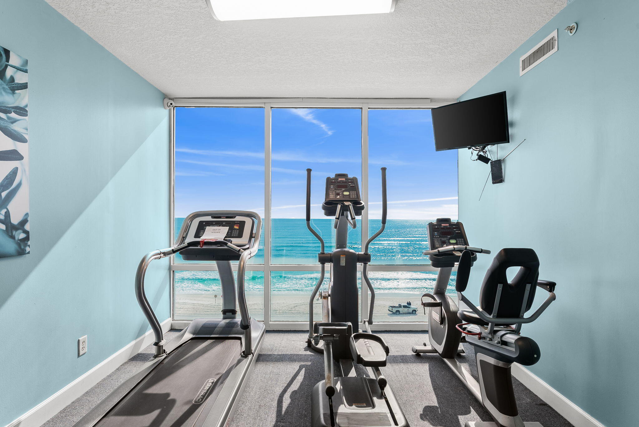 14415 Front Beach Road, Unit 1305 Panama City Beach, FL 32413 - Photo 30 of 47 a view of workspace with gym equipment