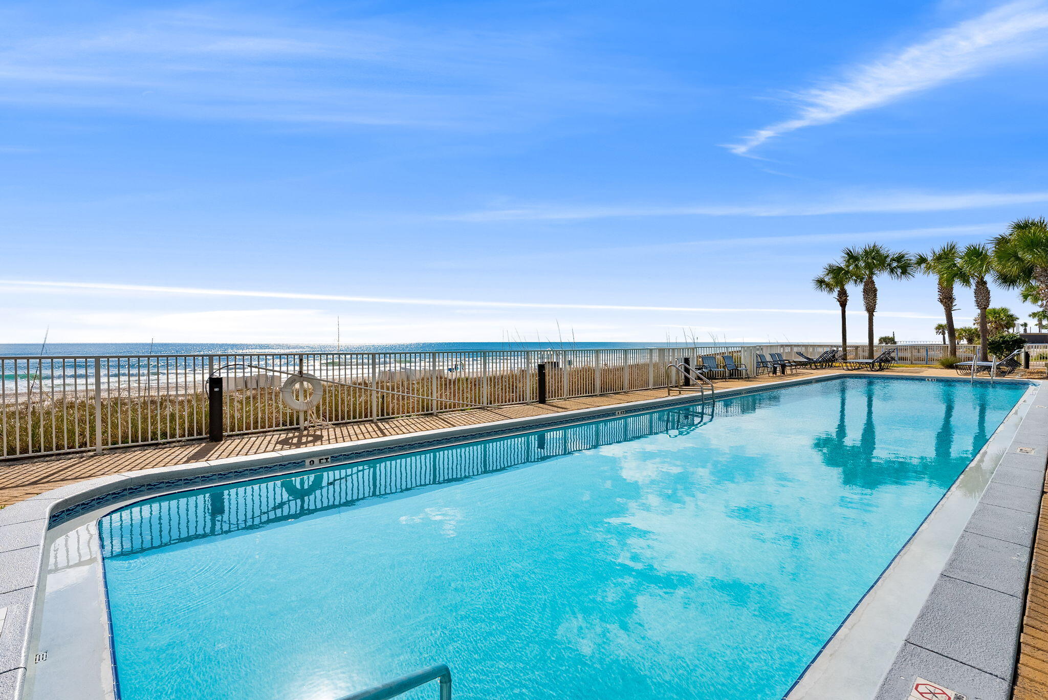 14415 Front Beach Road, Unit 1305 Panama City Beach, FL 32413 - Photo 40 of 47 a view of swimming pool with seating