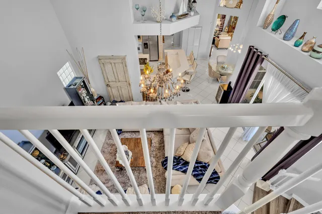 a view of a chair and table of the garden