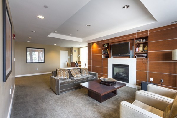 100 Station Landing, Unit 906 Medford, MA 02155 - Photo 22 of 28 a living room with furniture and a fireplace