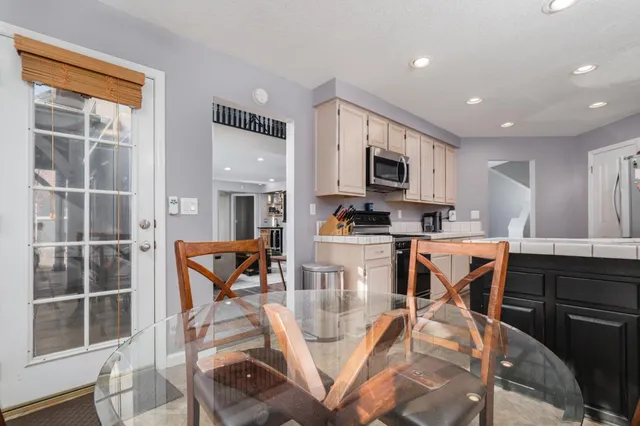 a bathroom with a bath tub