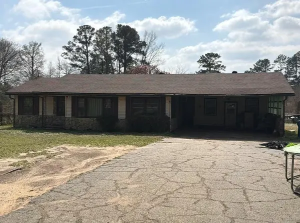 a front view of a house