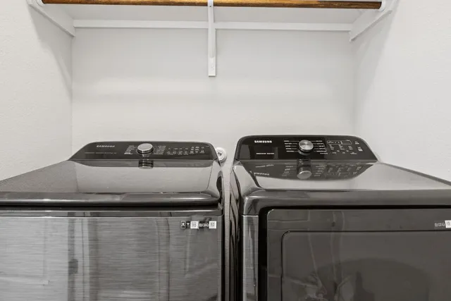 a close view of utility room