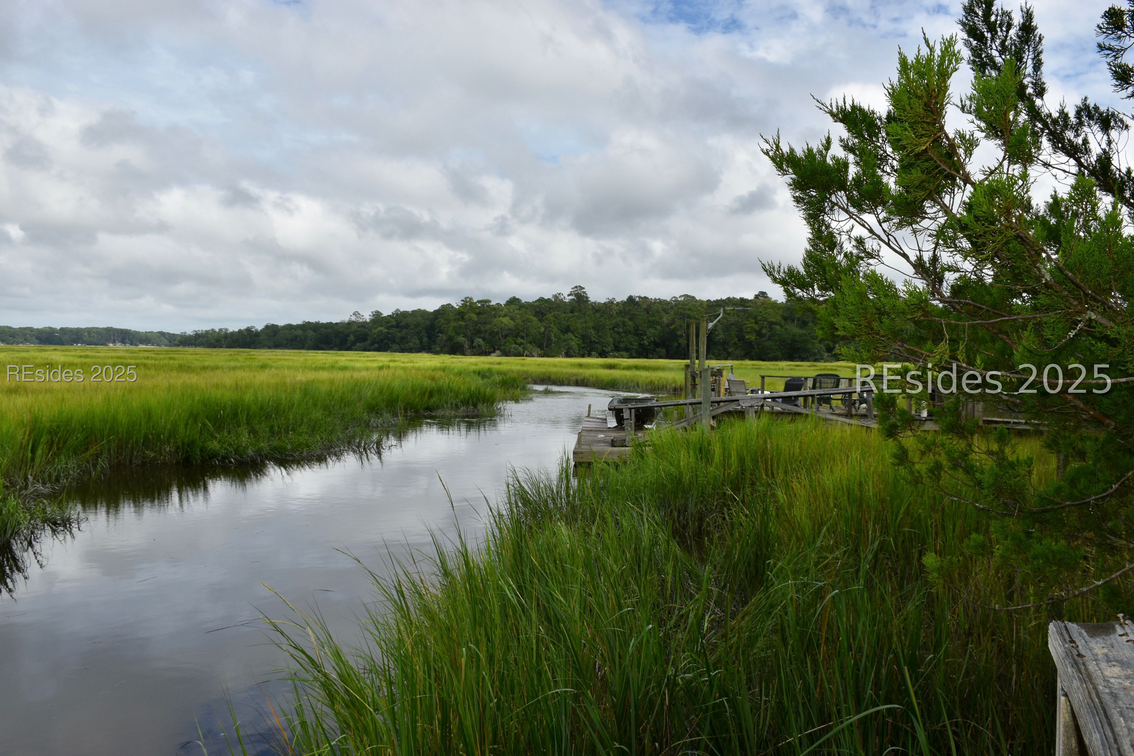 14 Stoney Landing Road Bluffton, SC 29910 - Photo 6 of 17 View from pierhead to right