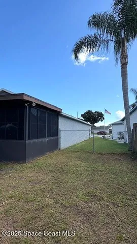 a backyard of a house