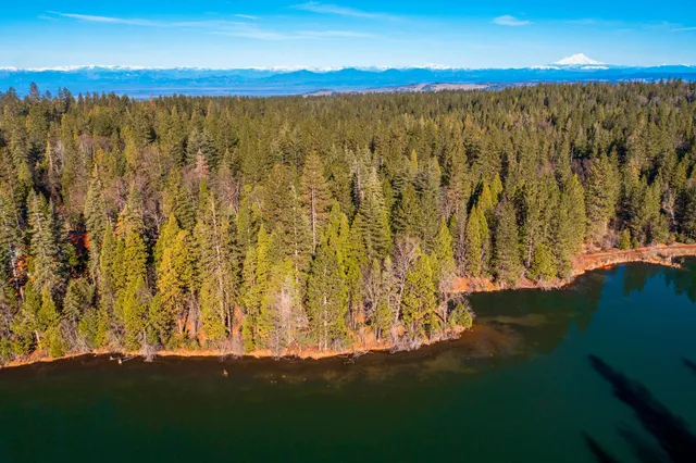a view of an outdoor space and mountain view