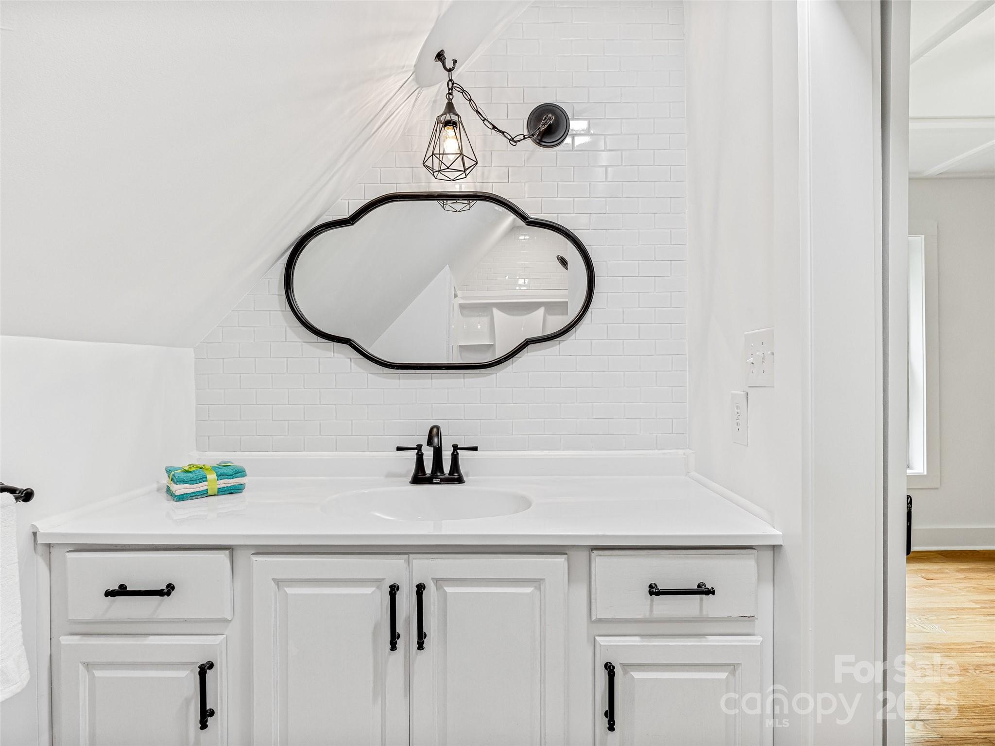 2725 Upper Brush Creek Road Marshall, NC 28753 - Photo 27 of 48 a bathroom with a sink and a mirror