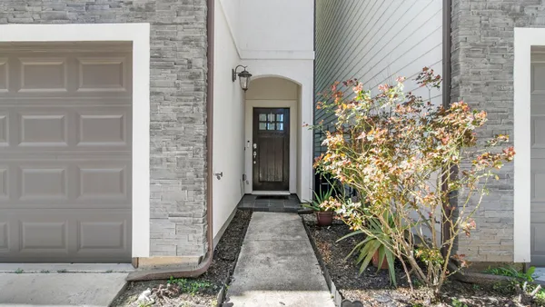 a view of a building along the street