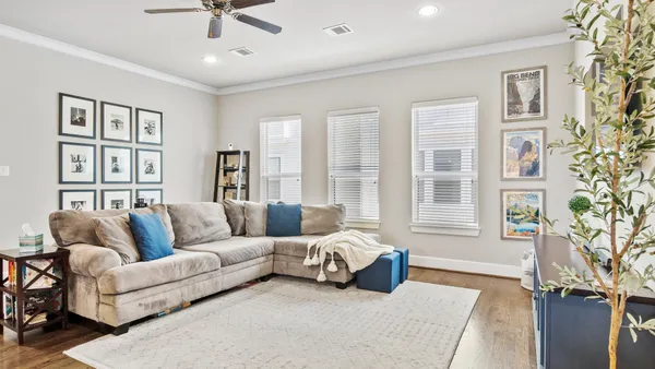 a view of an entryway with staircase