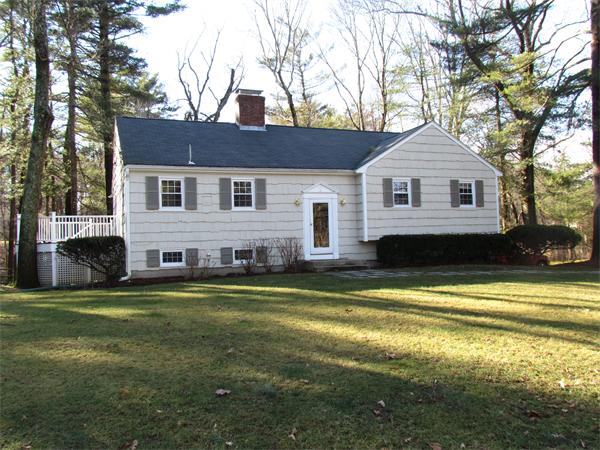 22 White Road Wayland, MA 01778 - Photo 1 of 20 a view of a house with a yard patio and fire pit