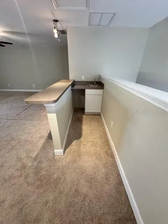 a view of a bathtub in a bathroom