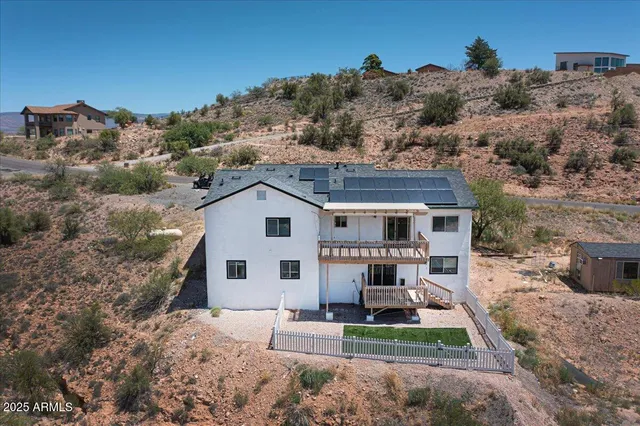 a view of house and garden