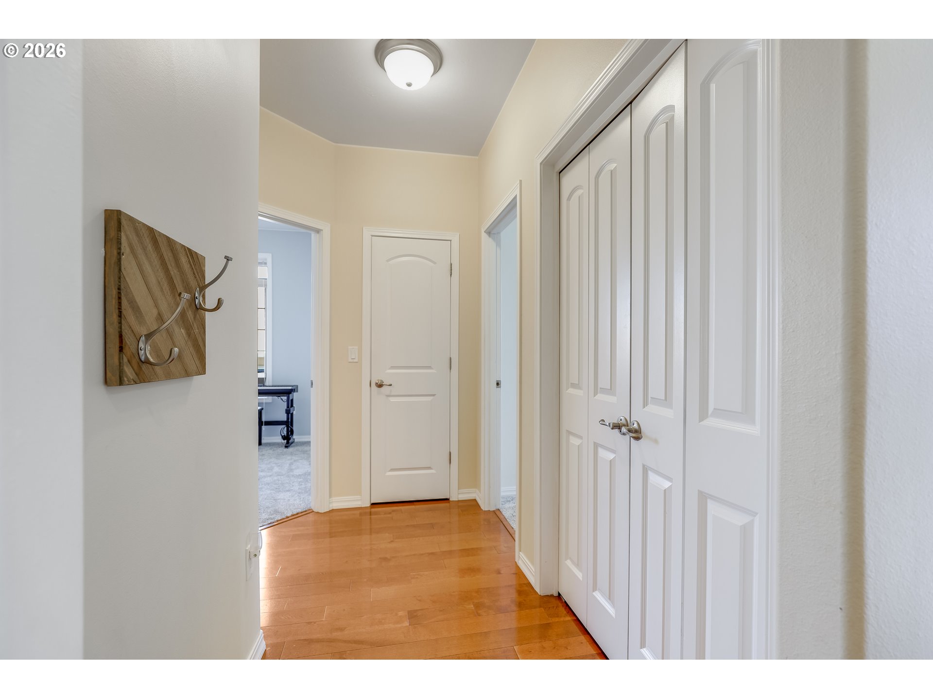 1901 Golden Way The Dalles, OR 97058 - Photo 5 of 48 a view of a hallway with wooden floor and closet
