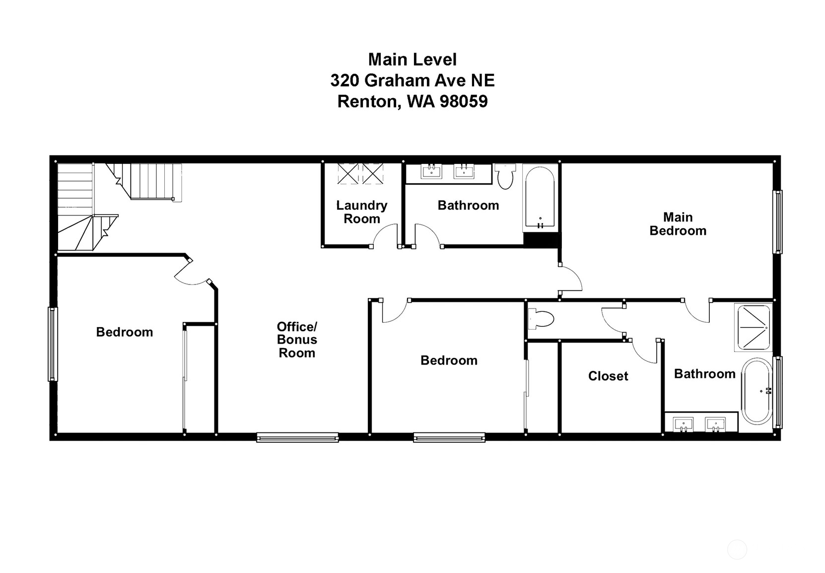 320 Graham Avenue Northeast Renton, WA 98059 - Photo 24 of 26 a picture of a floor plan