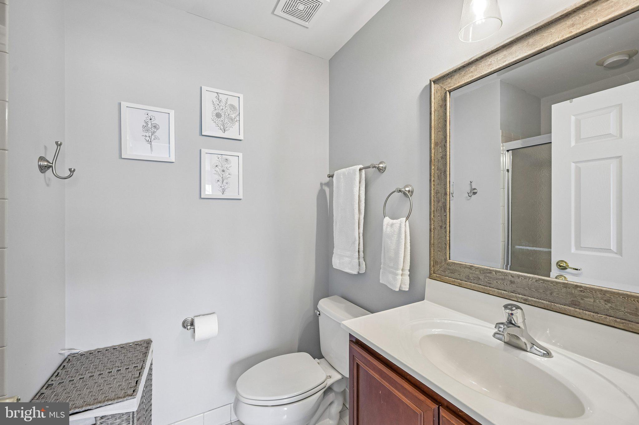 203 Flagstone Road, Unit 6 Chester Springs, PA 19425 - Photo 17 of 17 a bathroom with a sink toilet and mirror