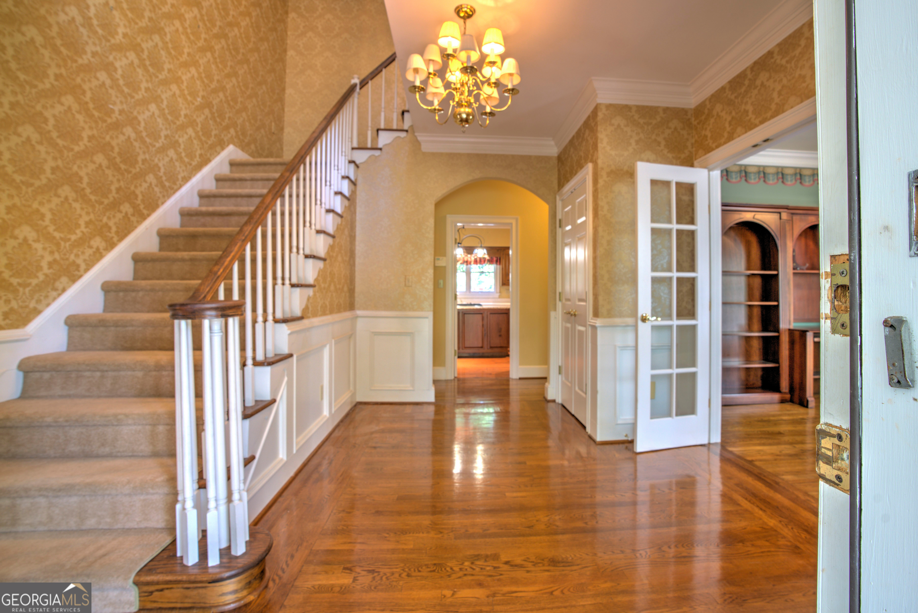 15 Ladonna Place Southwest Rome, GA 30165 - Photo 4 of 70 a view of a hallway with entryway wooden floor and front door