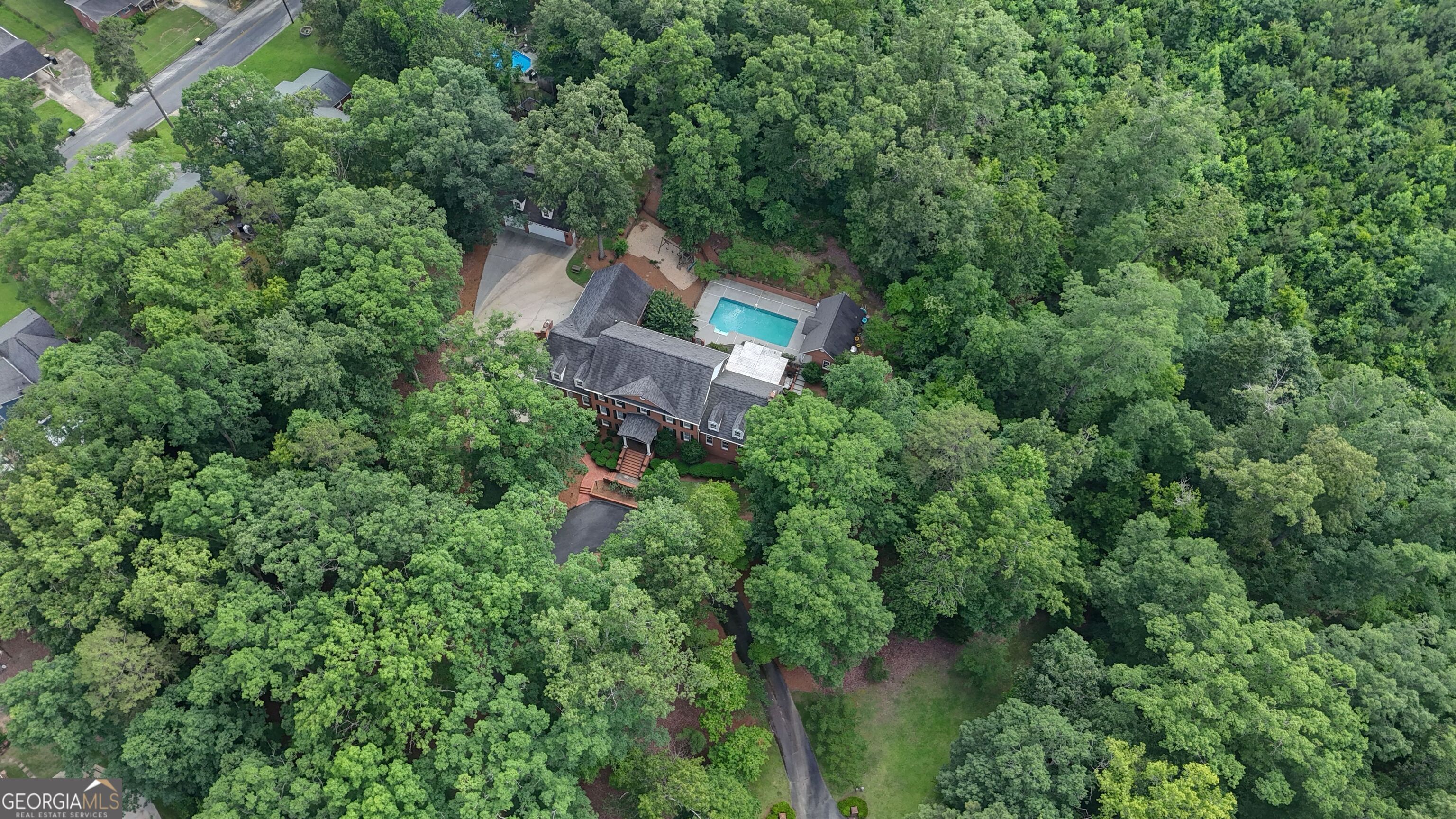 15 Ladonna Place Southwest Rome, GA 30165 - Photo 65 of 70 an aerial view of a house with yard and outdoor space