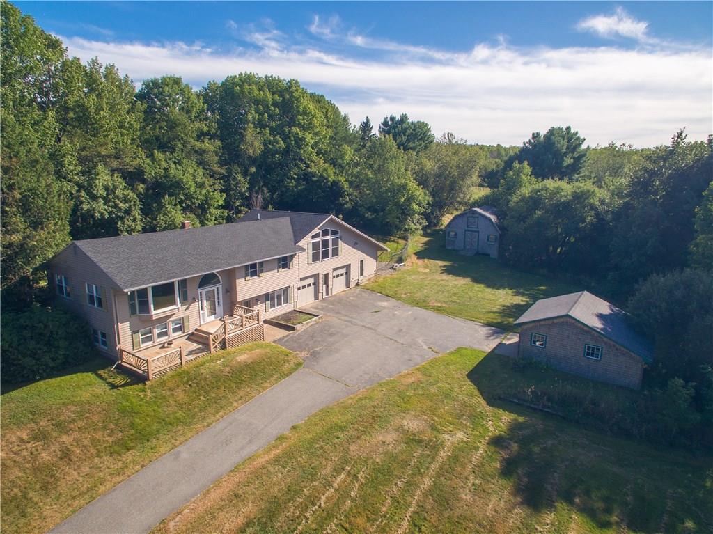 597 Wiswell Road Holden, ME 04429 - Photo 1 of 32 Ariel view including the barn and ...