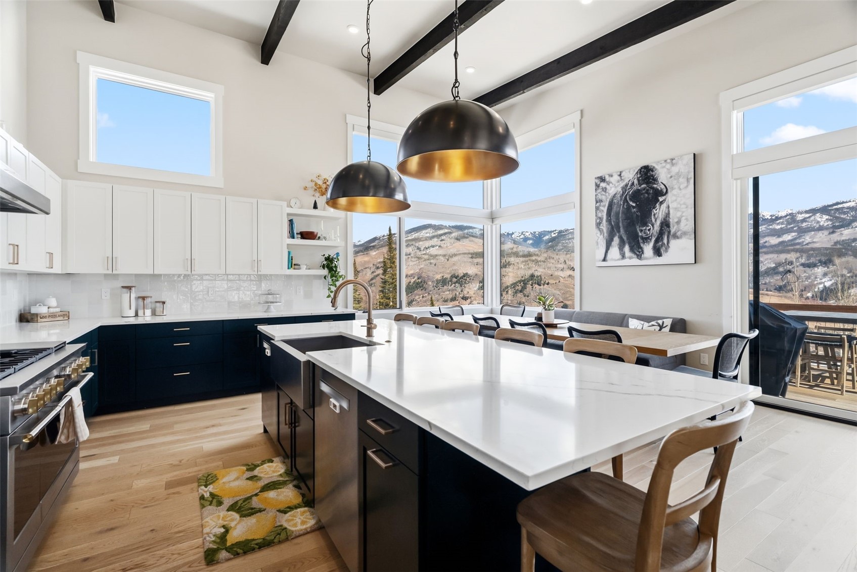 283 McKay Road Silverthorne, CO 80498 - Photo 12 of 47 Open-concept kitchen with large island and modern finishes.