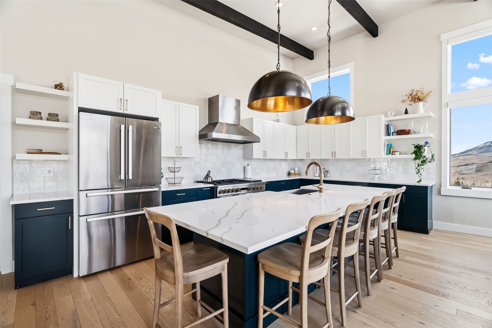 283 McKay Road Silverthorne, CO 80498 - Photo 10 of 47 Open-concept kitchen with large island and modern finishes.