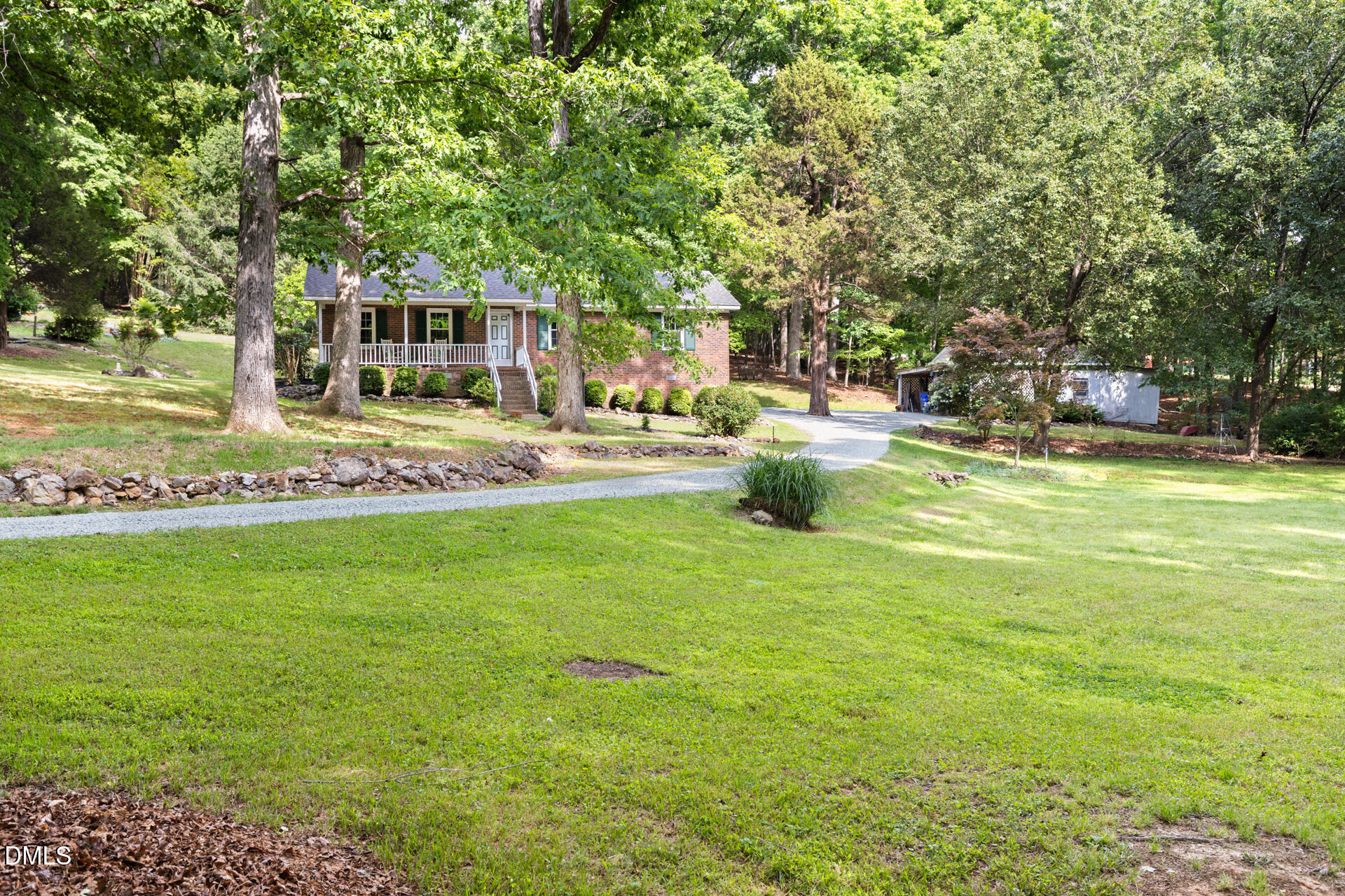 1322 Palmers Grove Church Road Hillsborough, NC 27278 - Photo 33 of 36 a view of a house with a big yard and sitting area
