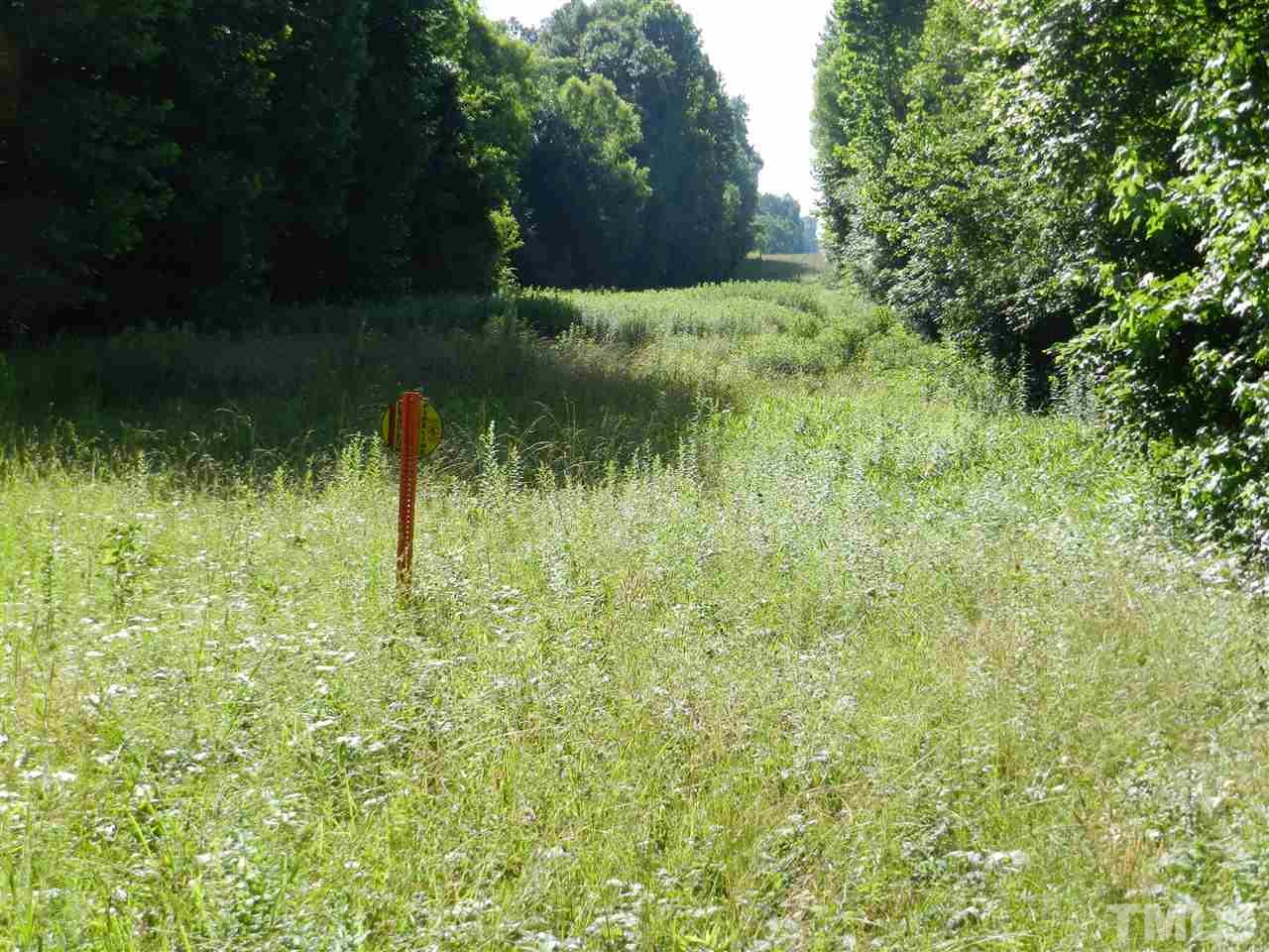 Lot 2 Greenhill Road Graham, NC 27253 - Photo 8 of 16 Gas line easement bisects property and allows access to old roadbeds.