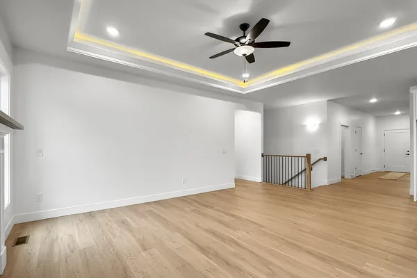 a view of an empty room