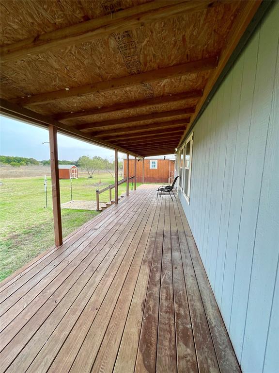 214 Cedar Creek Park Road Whitney, TX 76692 - Photo 11 of 32 a view of balcony with wooden floor