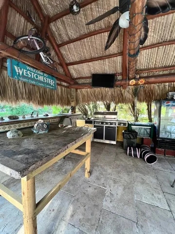 a view of outdoor space with seating area