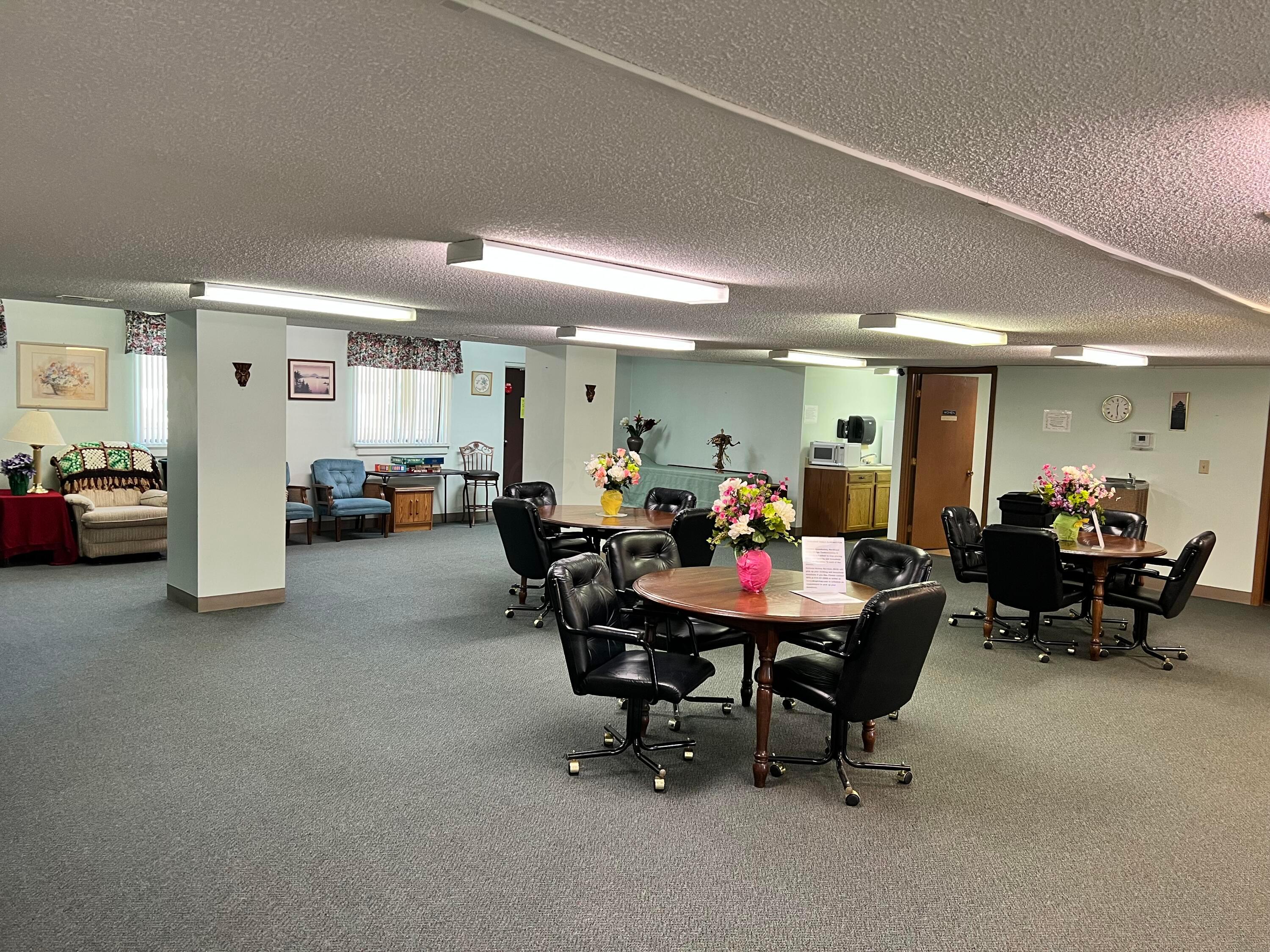 4141 Karl Road, Unit 309 Columbus, OH 43224 - Photo 23 of 27 First Floor Gathering Room, with bathrooms & kitchenette