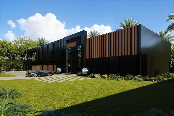 a swimming pool with outdoor seating and yard