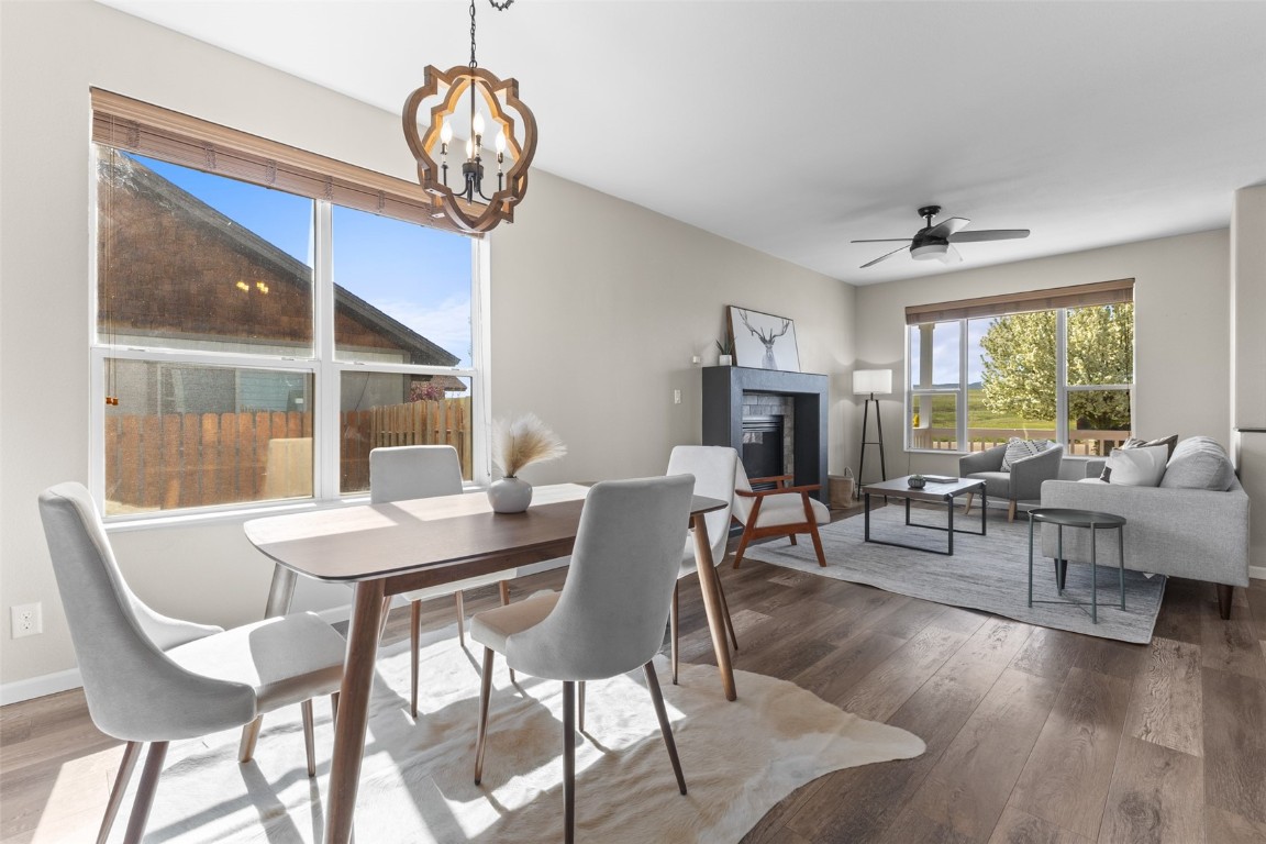 324 Little Bend Road Hayden, CO 81639 - Photo 3 of 35 a view of a dining room with furniture window and outside view