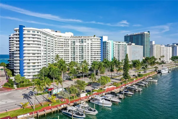 a view of a city with tall buildings
