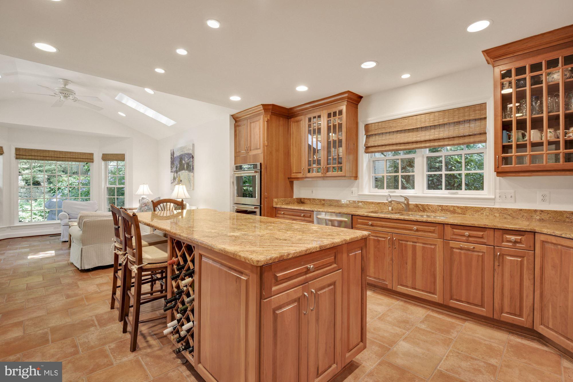 8213 Kerry Road Chevy Chase, MD 20815 - Photo 11 of 44 Renovated Gourmet Kitchen with island