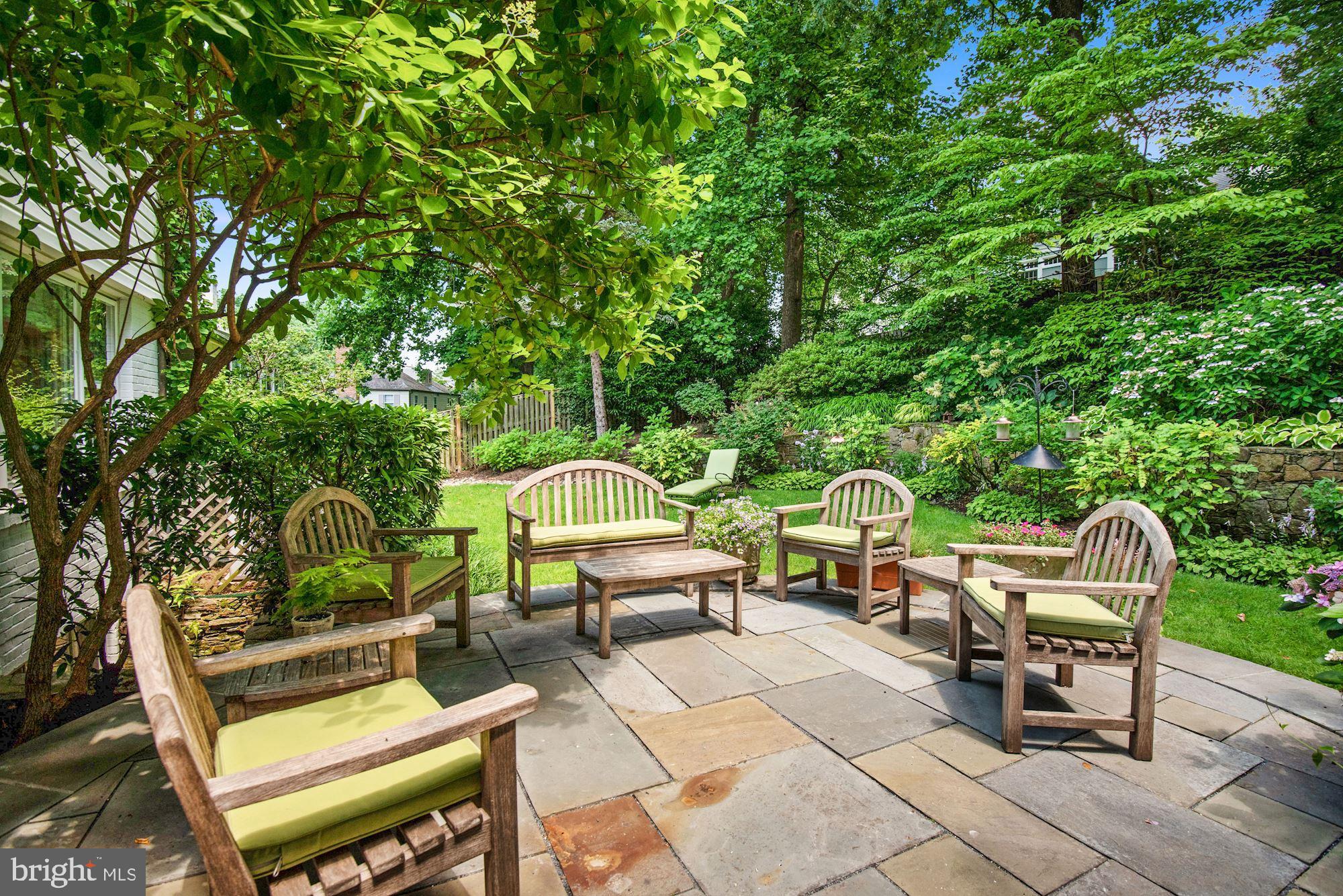 8213 Kerry Road Chevy Chase, MD 20815 - Photo 38 of 44 Rear Flagstone Terrace