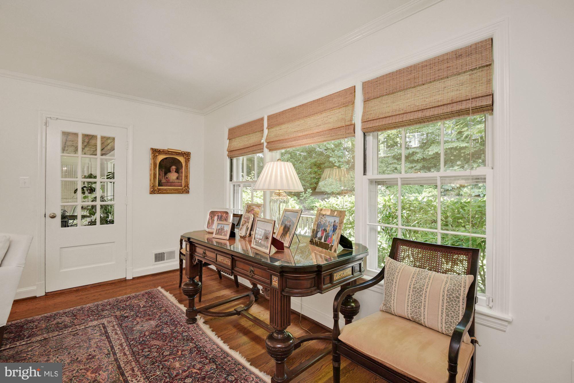 8213 Kerry Road Chevy Chase, MD 20815 - Photo 7 of 44 Living Room overlooking rear yard and garden