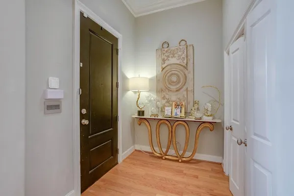 a view of a storage and utility room in a house