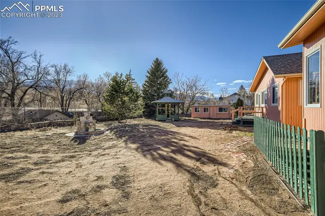 a view of street with houses