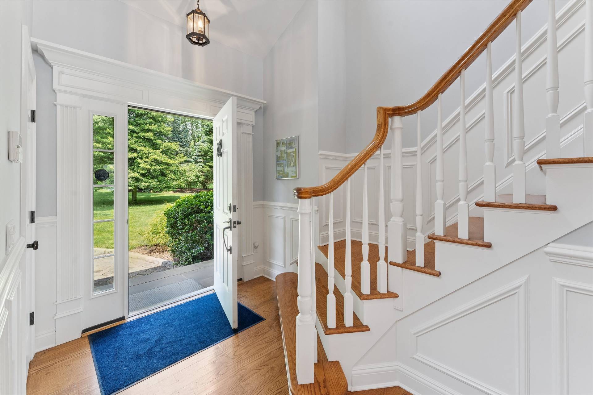 40 Overlook Drive Aquebogue, NY 11901 - Photo 10 of 32 a view of entryway with wooden floor and front door