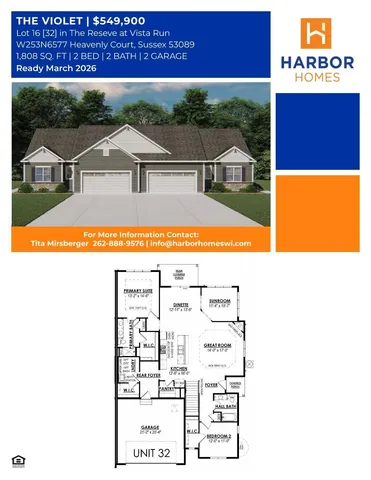 $549,900 | W253-n6577 Heavenly Court, Sussex, WI 53089