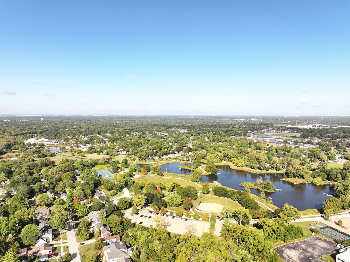 114 West Prairie Avenue Wheaton, IL 60187 - Photo 8 of 13 an aerial view of residential building with outdoor space