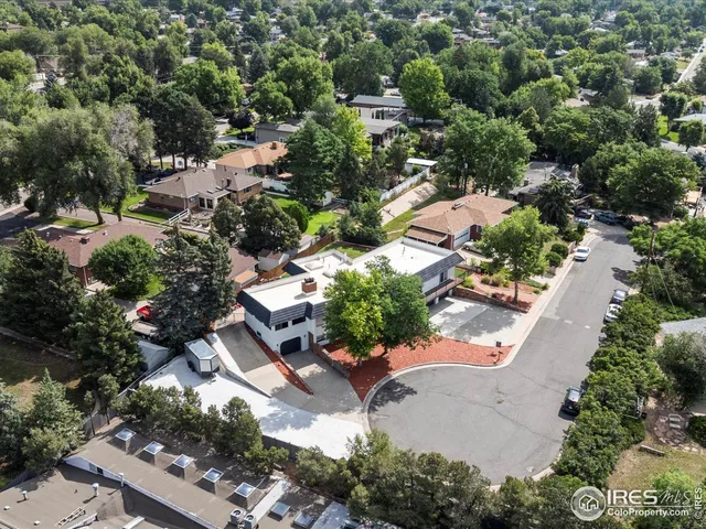 an aerial view of residential house with outdoor space