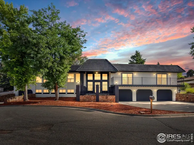a front view of a building with street view