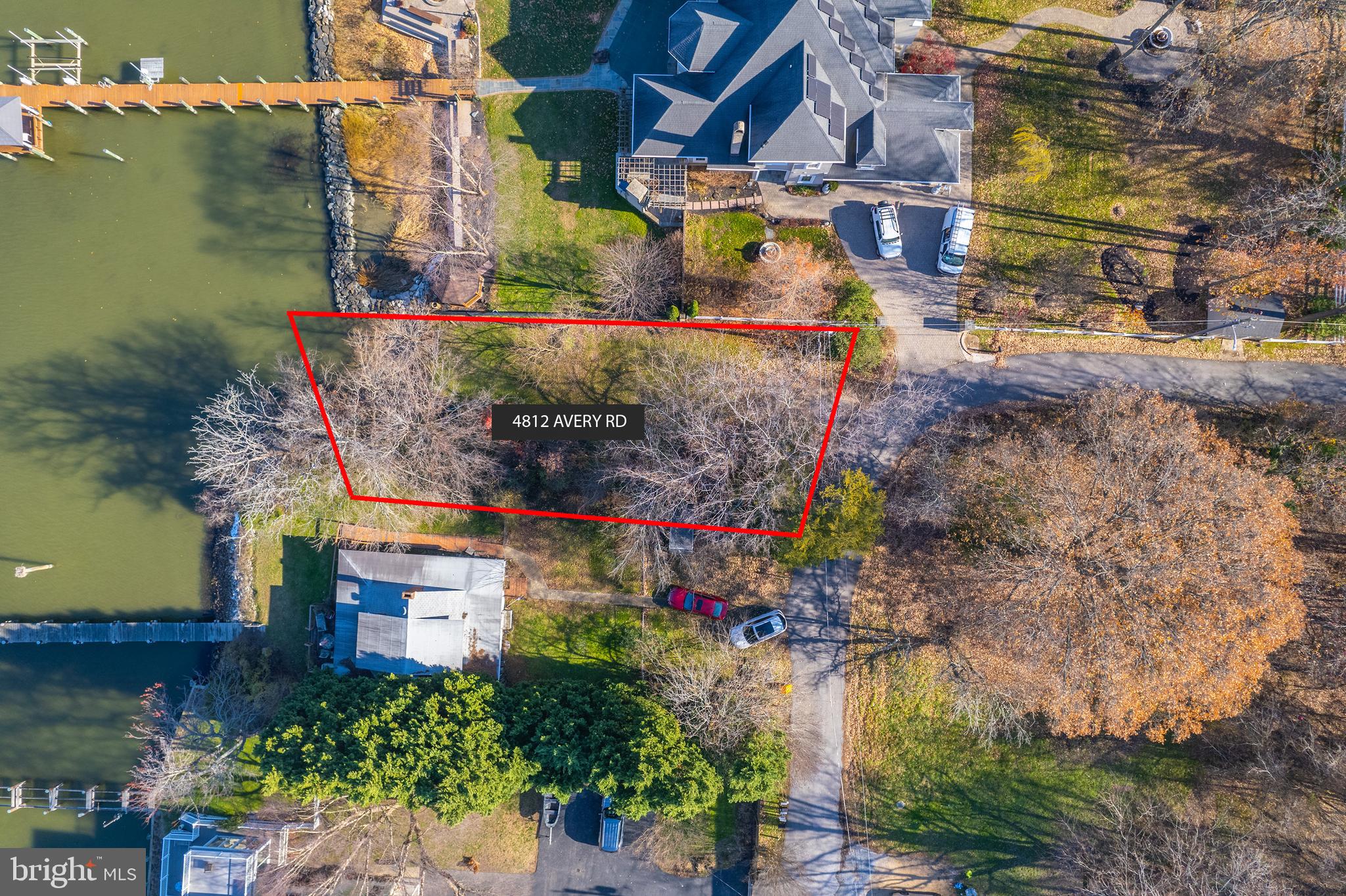 4812 Avery Road Shady Side, MD 20764 - Photo 3 of 8 Lot 1 (Red lines are approx.)